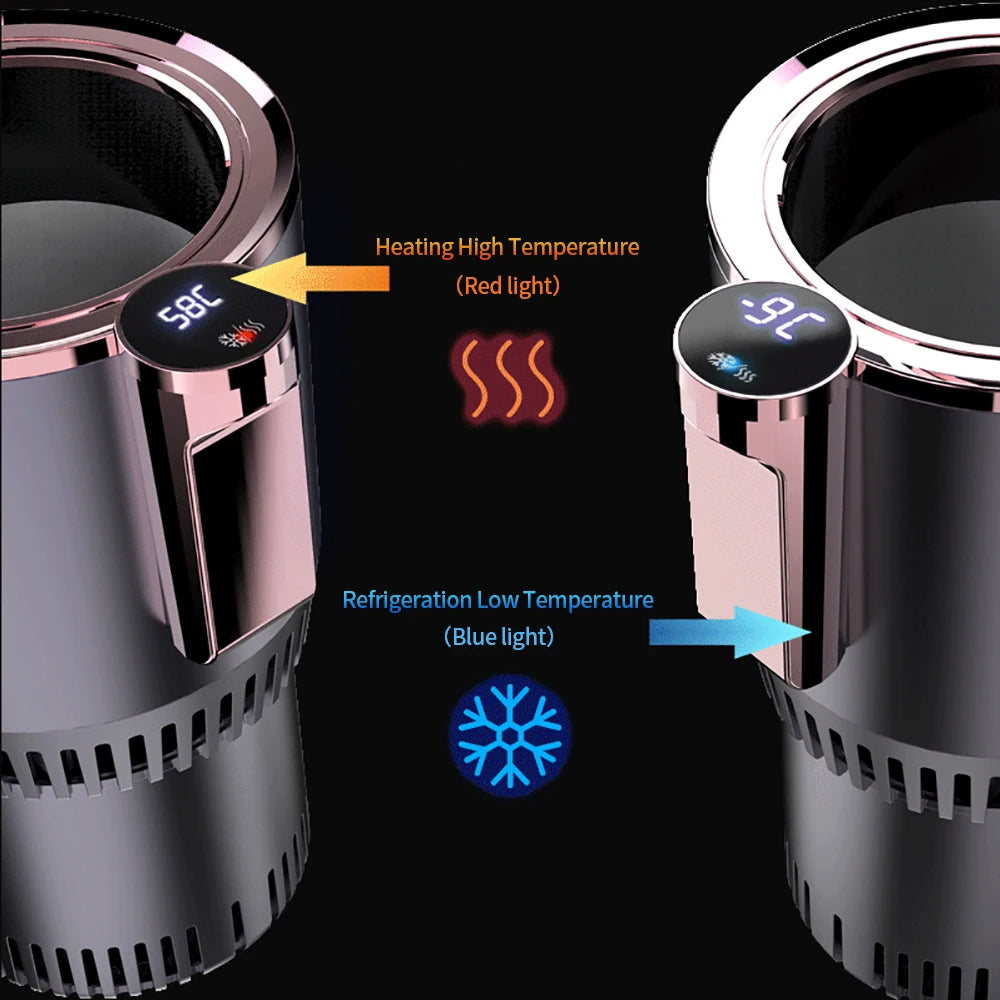 Vaso Térmico 2 en 1 para Auto - Enfría y Calienta Bebidas | Pantalla Digital 12V