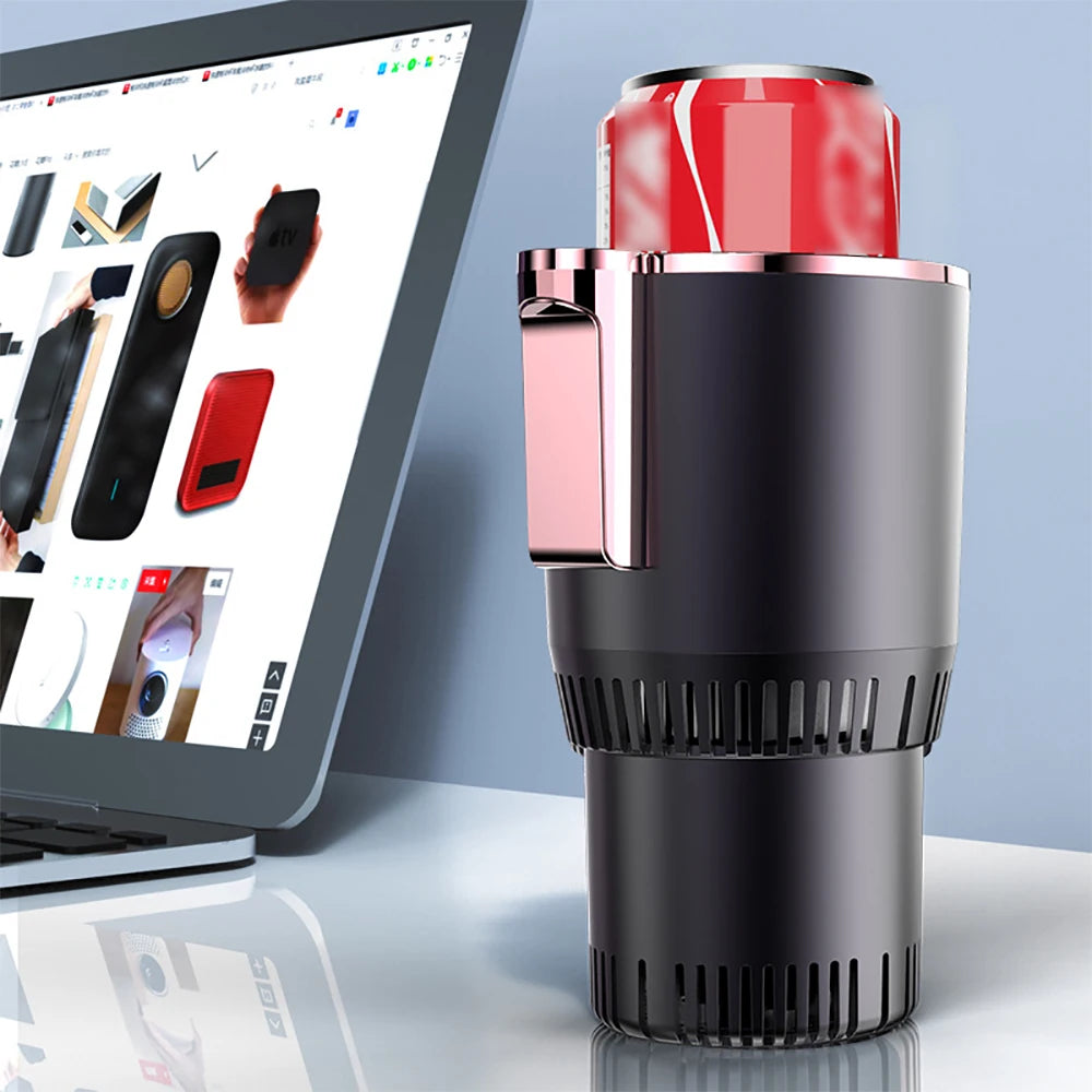 Vaso Térmico 2 en 1 para Auto - Enfría y Calienta Bebidas | Pantalla Digital 12V